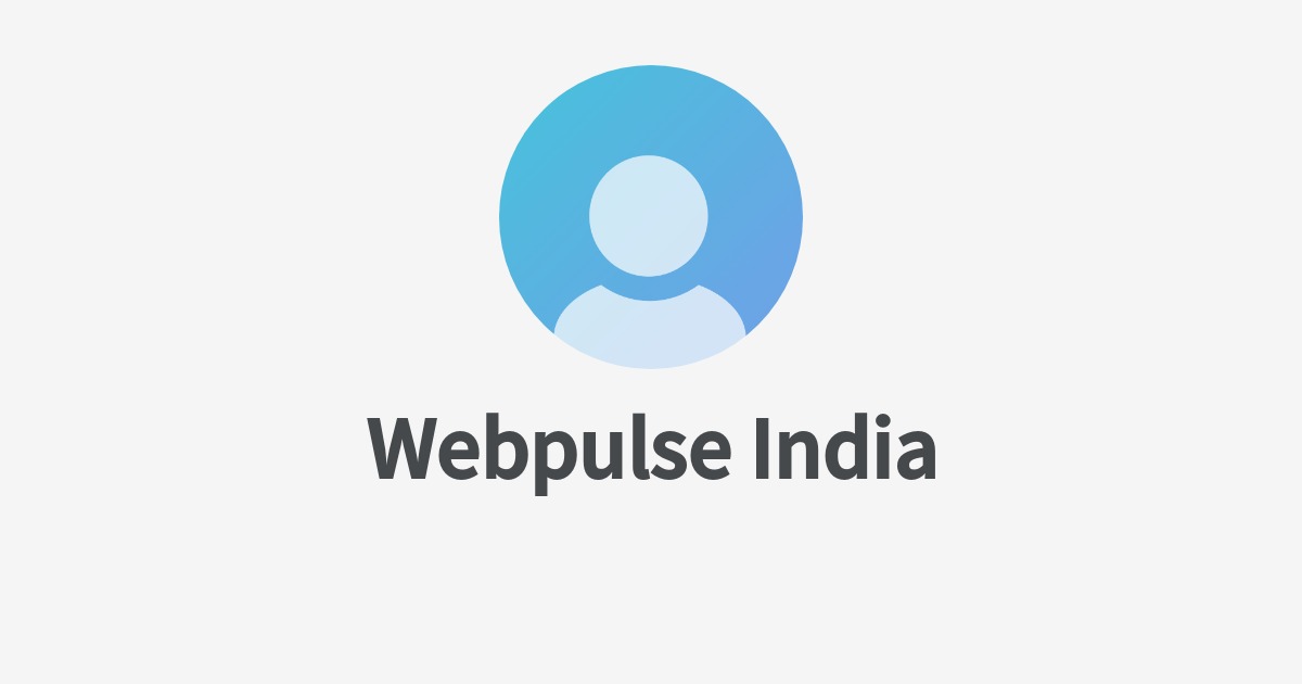 Webpulse India's Wantedly Profile
