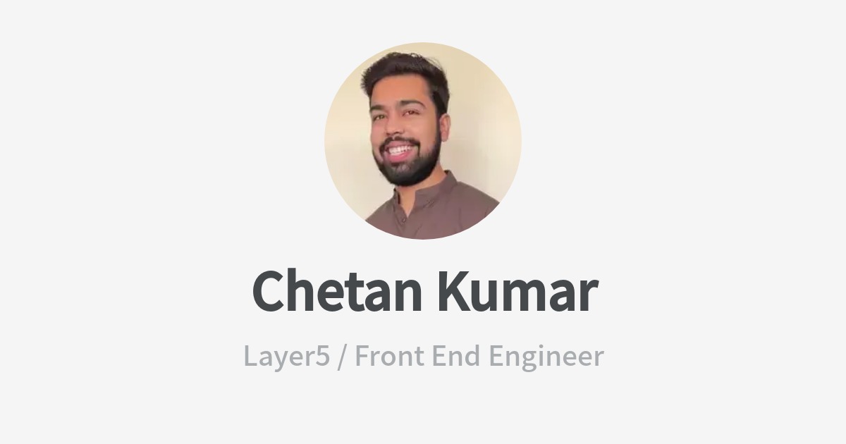 Chetan Kumar's Wantedly Profile